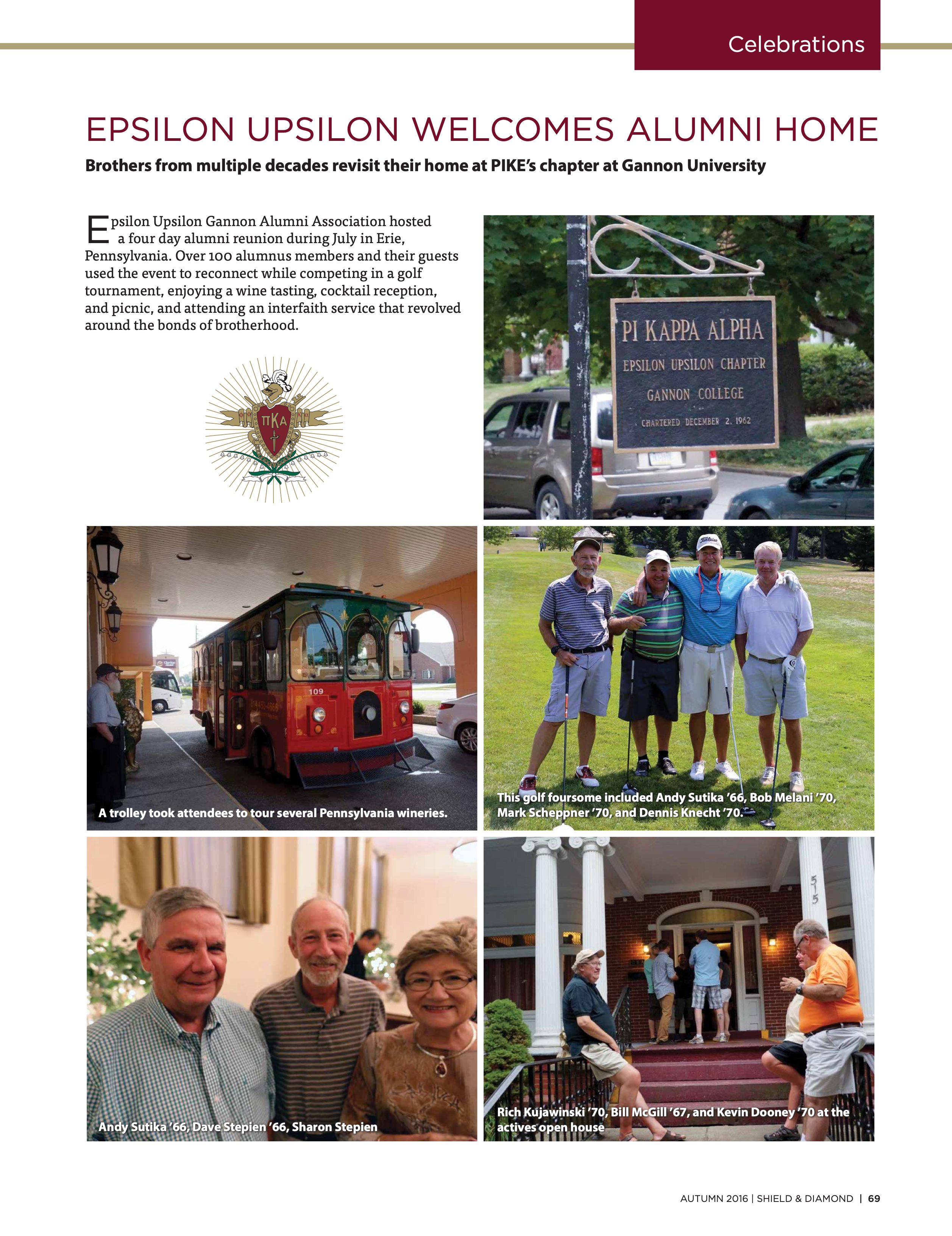 Celebrations: Epsilon Upsilon Welcomes Alumni Home, Autumn 2016